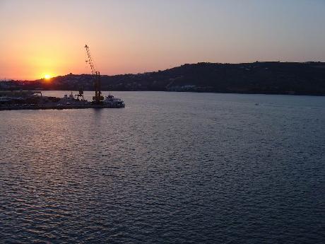 July 6, 2005 - Sunset On Our Last Day On Crete